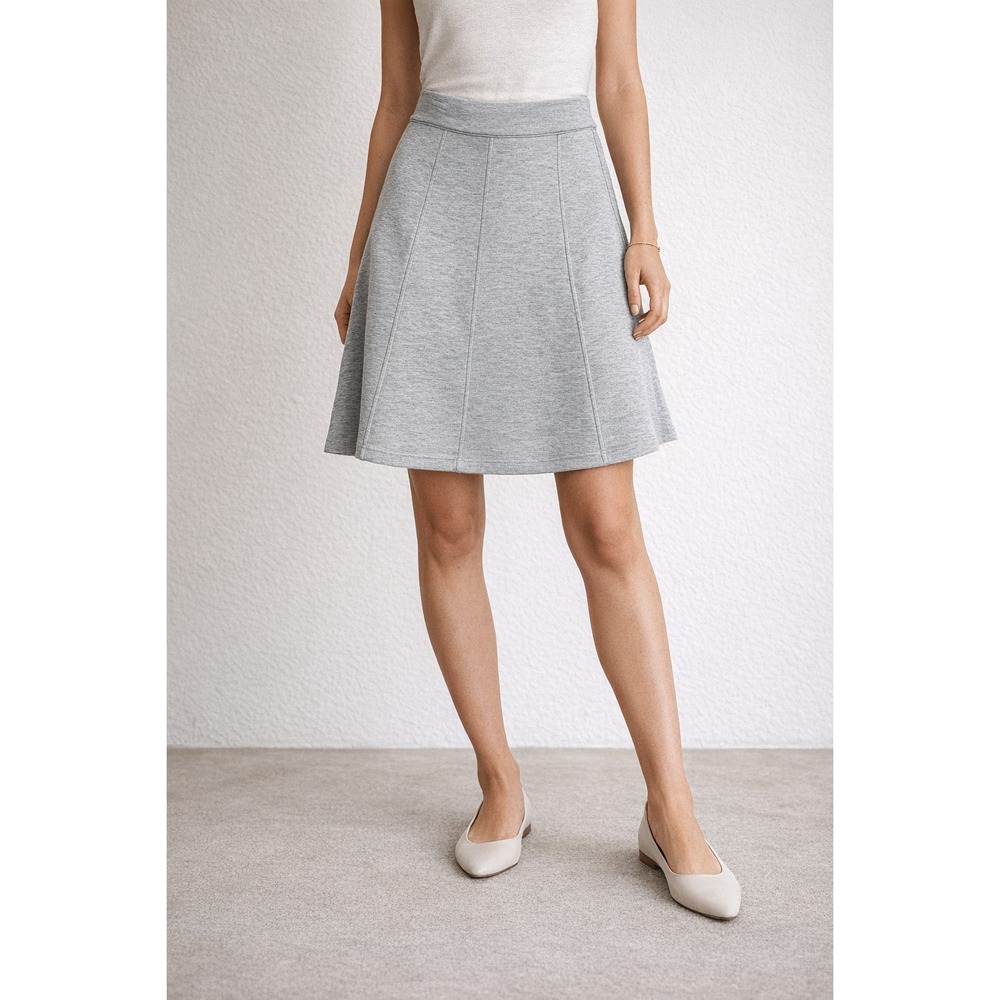 Maeve by Anthropology gray jersey knit a line skirt casual‎ chic everyday Size 2
